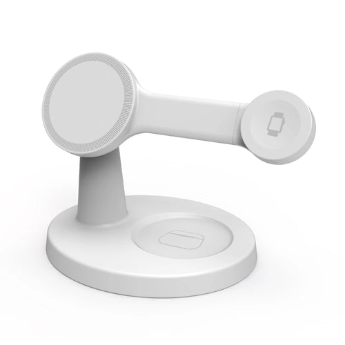 MagDesk 3-in-1 en color blanco sobre fondo blanco